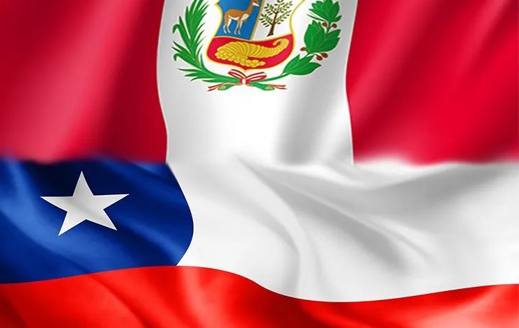 Banderas Peru y Chile